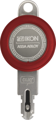 eCliq elektronischer Schlüssel mit rotem Kopf, als Programmierschlüssel