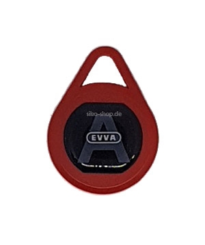 ein roter Schlüsselanhänger für das Evva Airkey System
