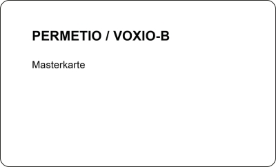 Masterkarte für Funk-Wandleser Voxio-B