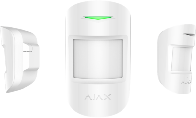 Ajax CombiProtect Bewegungs- und Glasbruchmelder in der Farbe Weiß
