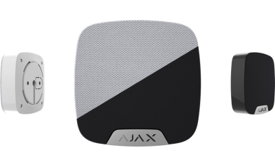 Ajax HomeSiren Kabellose Innensirene erhältlich in den Farben Schwarz und Weiß
