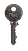 Schlüssel Messing vernickelt ISEO F5