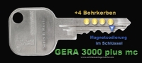 ISEO GERA 3000 plus mc Schlüssel in Neusilber und Magnet