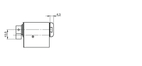 Assa CLIQ Go elektronischer Möbelzylinder N577 AUS=1 Maßzeichnung 2
