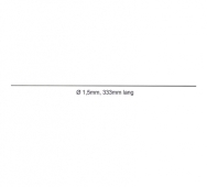 Federstahldraht ungebogen 1,5mm, 333mm lang