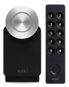 Nuki | Set Nuki Smart Lock 4.0 Pro in Schwarz + Keypad 2.0