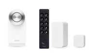 Nuki Smart Lock 3.0 Pro in Weiß + Keypad 2.0 in Schwarz + Door Sensor in Weiß