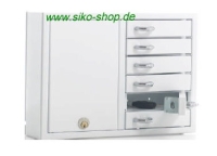 eine weiße Keybox aus der Creone E Serie, nur mit dazugehöriger B oder S Box anwendbar | weitere Schlüsselboxen unter www.siko-shop.de