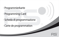 Eine Transponderkarte mit der Aufschrift Programmierkarte für das SOLO System
