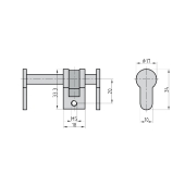 BASI | Universal Blindzylinder BZU 100 50 - 84mm für FH-Türen