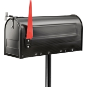 ein Briefkasten von Burg Wächter im klassisch amerikanischen Design in der Farbe Schwarz