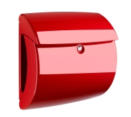 Ein roter Briefkasten aus der Burg Wächter Piano Serie