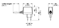 PS GmbH | Konverter - externe Spannungsversorgung für SOLO Möbelschlösser 125 kHz